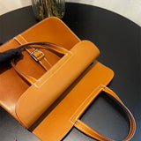 Side view of sculpted structured handbag