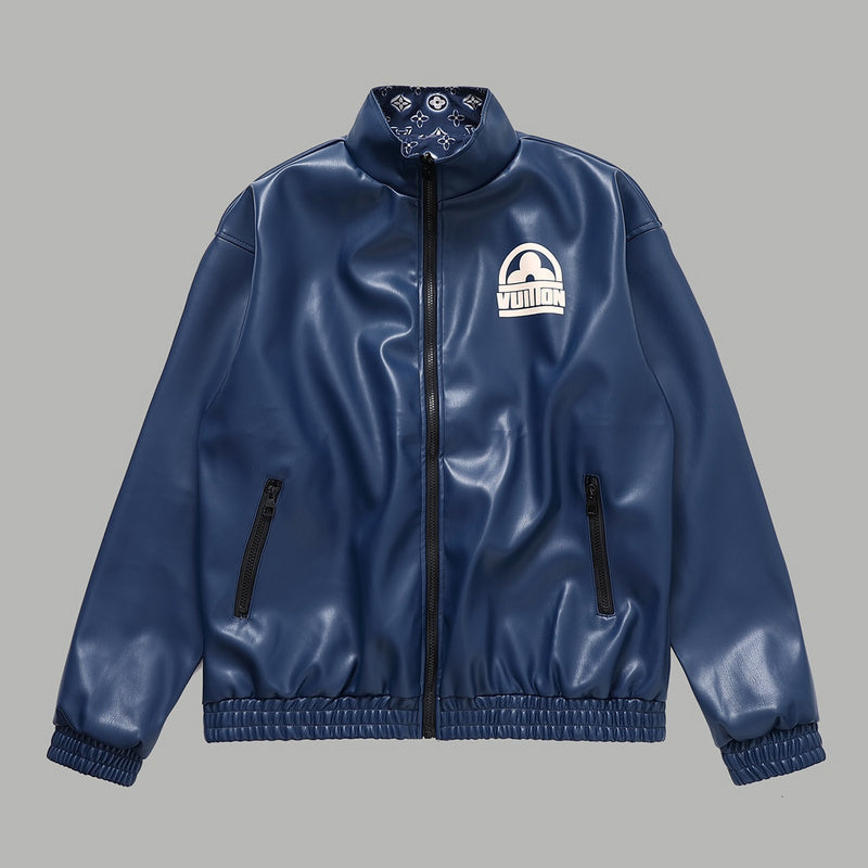 Back view of Louis Vuitton luxury clothing with monogram-inspired silhouette