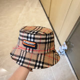 Angled view of Burberry unisex cap