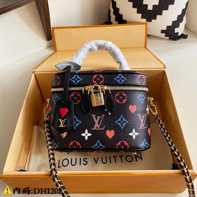 Back view of structured sleek women's handbag – women's luxury handbag
