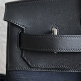 Side view of statement structured handbag