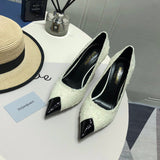 Close-up of Saint Laurent shoes craftsmanship