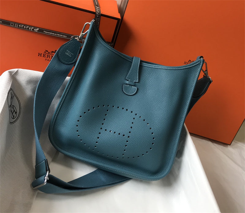 Side view of elegant structured handbag