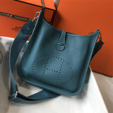 Side view of elegant structured handbag