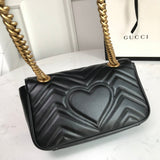 Back view of structured statement women's handbag – women's luxury accessory