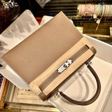  Structured top-handle bag carried on shoulder 10