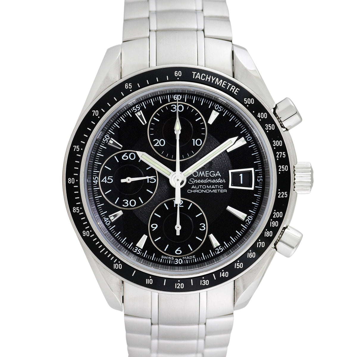 Side view of Omega men's watch
