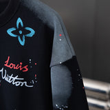 Full styled look of Louis Vuitton luxury clothing with streetwear-inspired cut