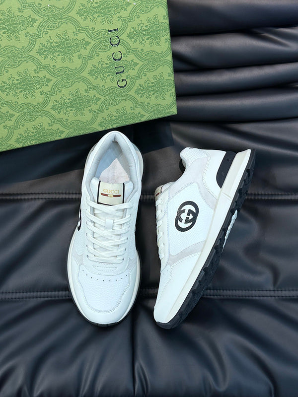 Gucci muted earth tones luxury sneakers view 5 heritage-inspired look