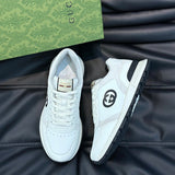Gucci muted earth tones luxury sneakers view 5 heritage-inspired look