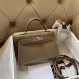 Elegant bag shown from front angle