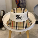 Close-up detail view of Burberry unisex cap