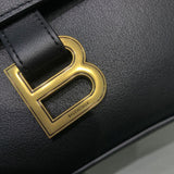 Structured Faux Leather Handbag - Modern Structured Build | Women's Everyday Carry Handbag #528 - hardware and detail close-up (image 5) of designer-inspired handbag