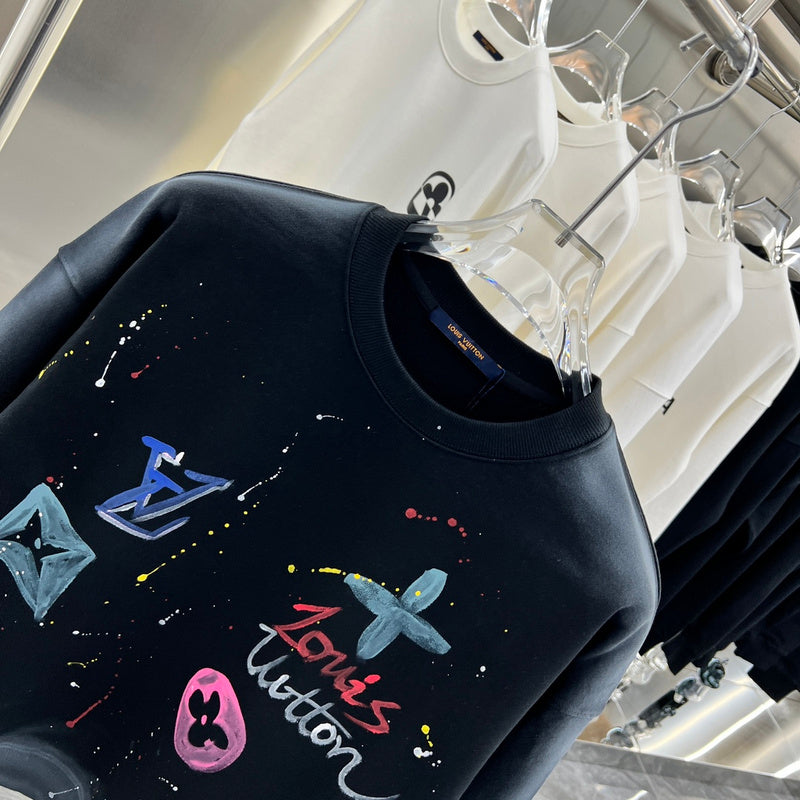Full styled look of Louis Vuitton luxury clothing with tailored silhouette