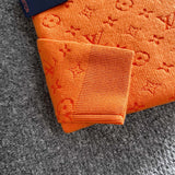Back view of Louis Vuitton luxury clothing with logo-detail design