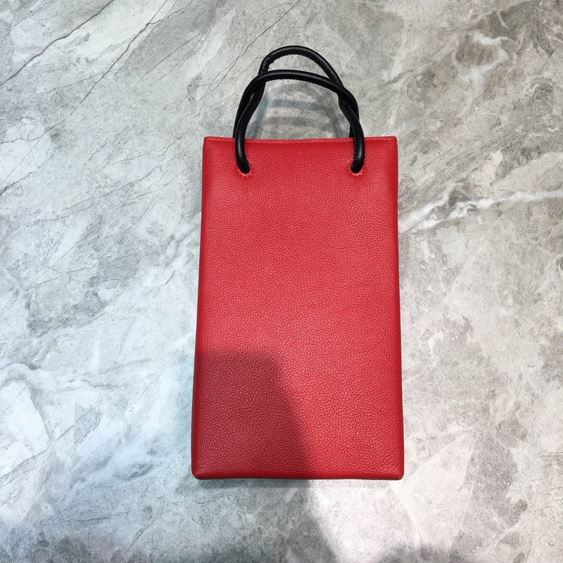 Polished Premium PU Leather Handbag - Sleek Minimalist Lines | Women's Statement Accessory #1066 - back view (image 4) of designer-inspired handbag