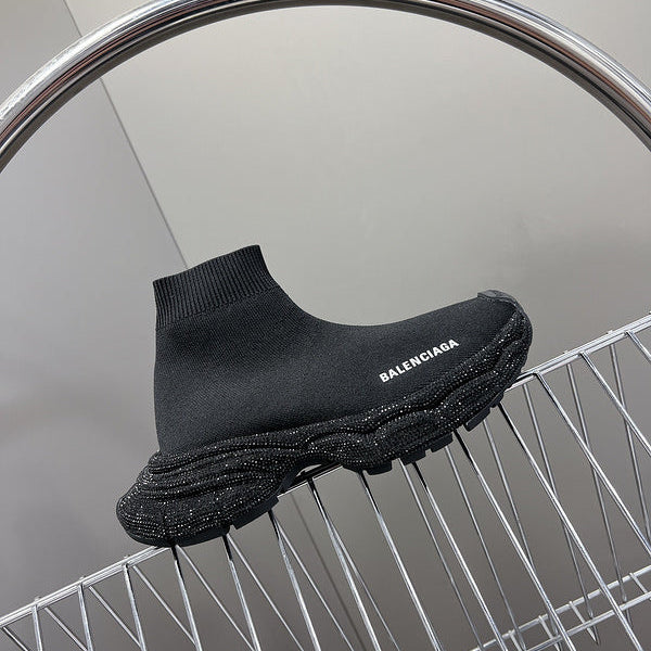 Balenciaga Burgundy Combat Boots - Angled View