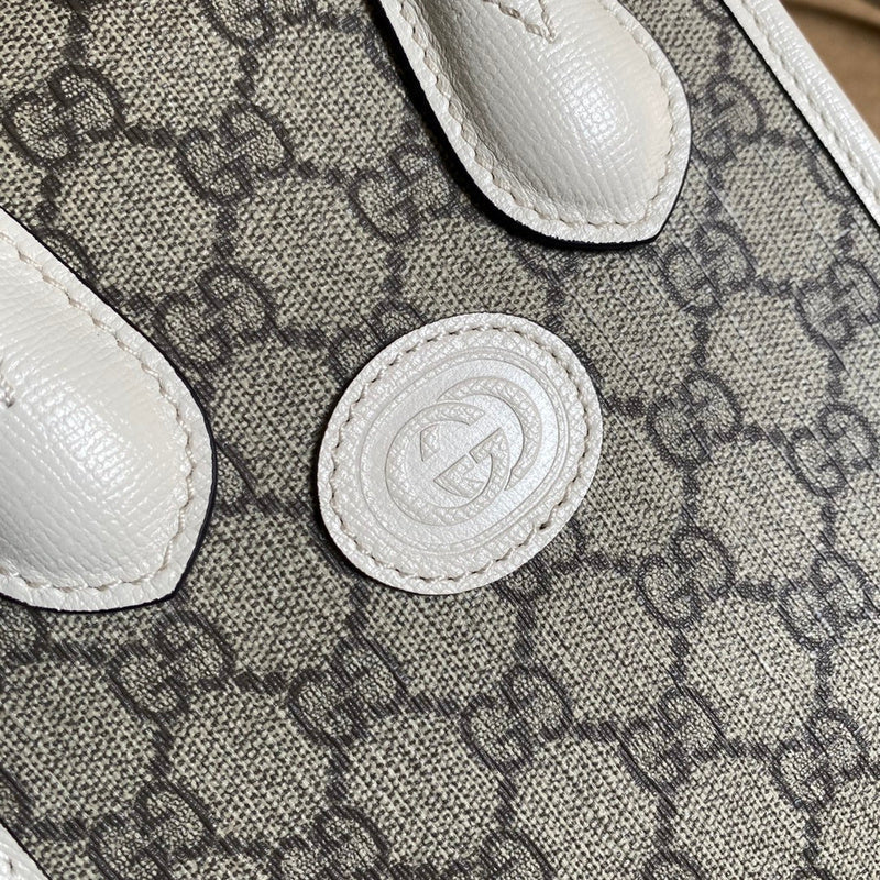 Back view of refined signature women's handbag – women's statement bag