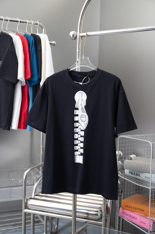 Front view of Louis Vuitton cotton t-shirt with contemporary cut