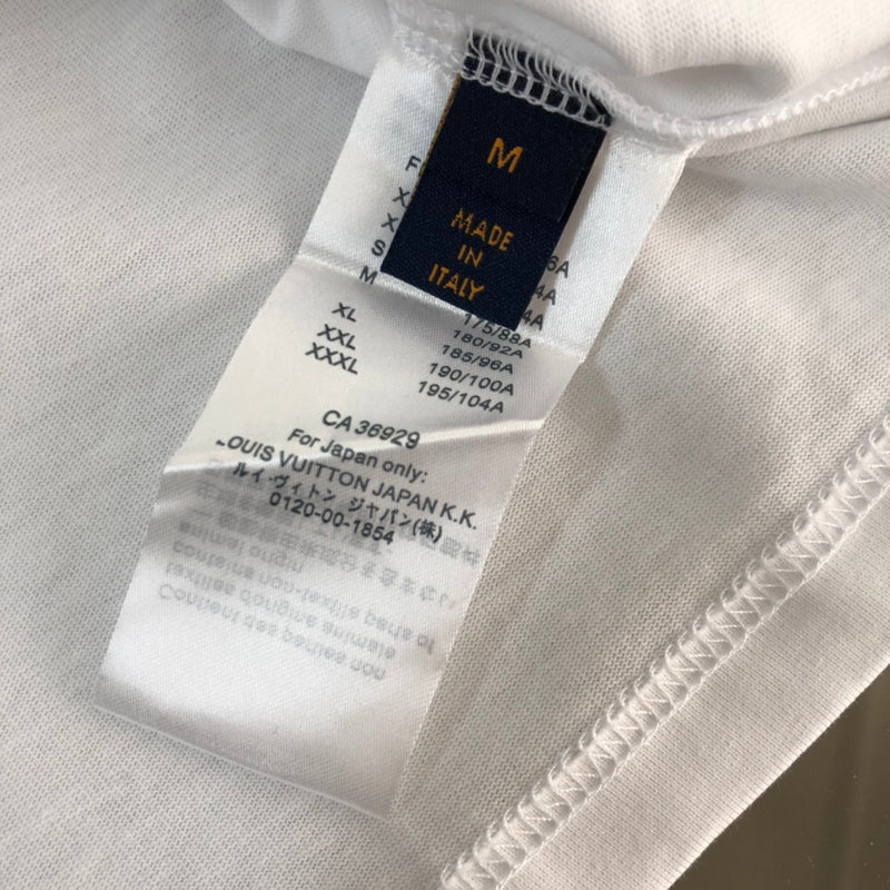 Side profile of Louis Vuitton cotton t-shirt with runway-inspired design