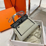 Close-up detail of understated bag design