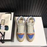 Gucci sneakers detailed view showing premium designer craftsmanship