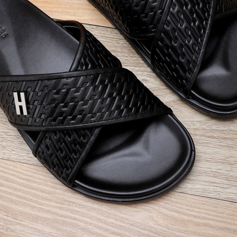 Hermès Red Chelsea Boots - Angled View