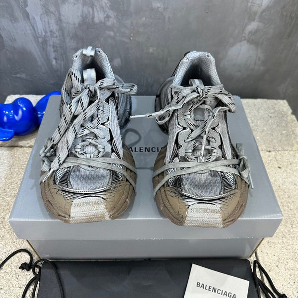 Balenciaga Black Slingback Heels - Side Profile View