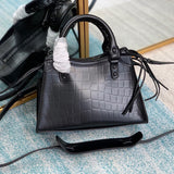 Polished Premium PU Leather Handbag - Refined Silhouette | Women's Designer-Inspired Purse #668 - back view (image 4) of designer-inspired handbag