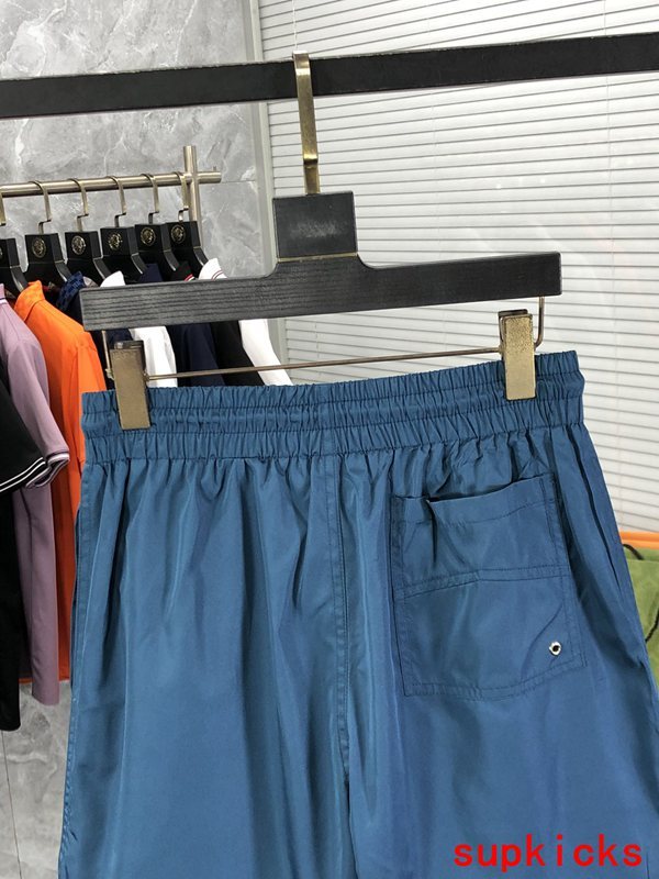 Front view of Rhude luxury clothing with label-forward styling