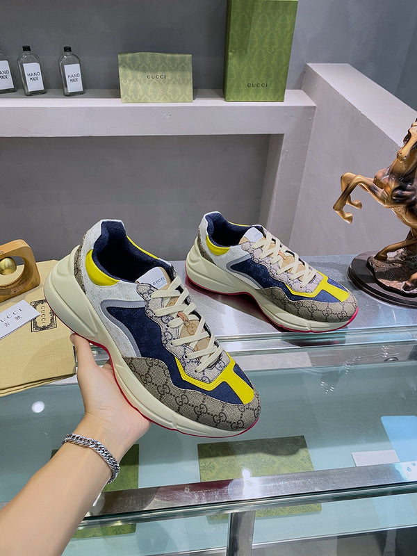 Gucci bold contrast luxury sneakers view 5 minimalist modern build