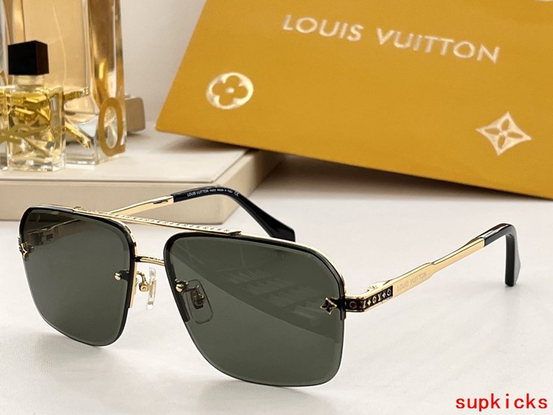 Side view of Louis Vuitton unisex sunglasses