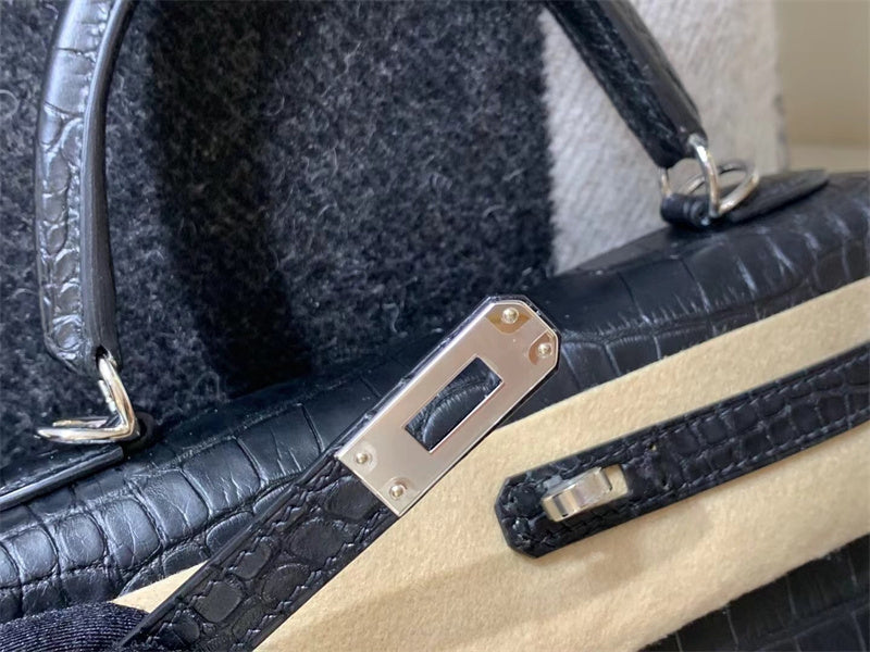 Close-up detail of streamlined bag design