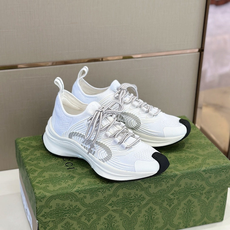 Gucci muted earth tones luxury sneakers view 8 cushioned comfort fit