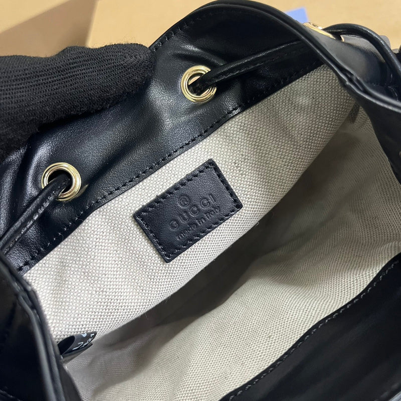 Side view of chic structured handbag