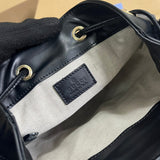 Side view of chic structured handbag