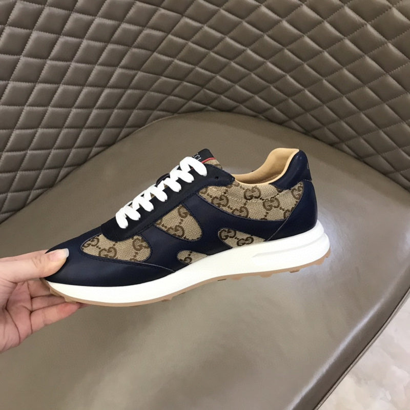 Gucci sneakers detailed view showing premium designer craftsmanship
