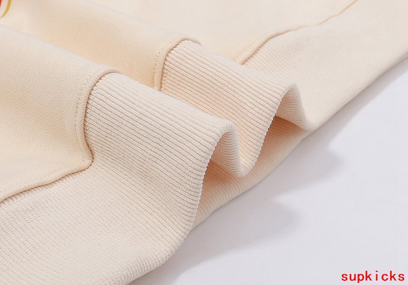 Close-up detail shot of Rhude luxury clothing with everyday silhouette