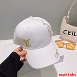 Close-up detail view of Louis Vuitton unisex cap