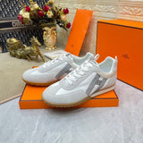 Hermès Camel Pointed-Toe Flats - Front View