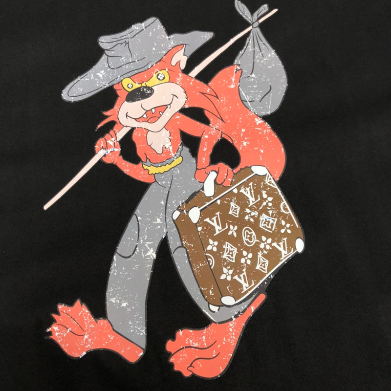 Flat lay presentation of Louis Vuitton cotton t-shirt with streetwear-inspired cut