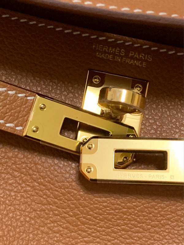 Close-up detail of sophisticated bag design