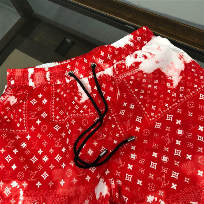Close-up detail shot of Louis Vuitton cotton t-shirt with runway-inspired design