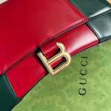 Side profile of signature refined women's handbag – women's luxury accessory