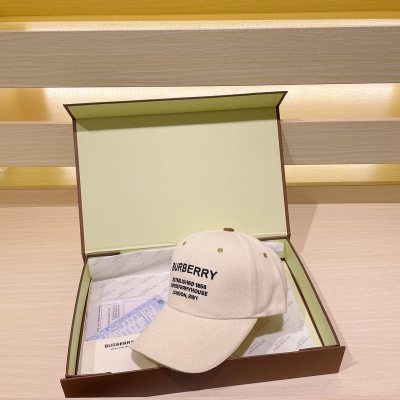 Full view of Burberry unisex cap