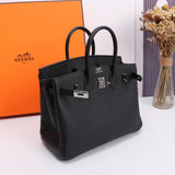 Side view of versatile structured handbag
