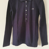 Front view of Lacoste luxury clothing with logo-detail design