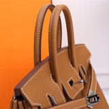 Side view of versatile structured handbag