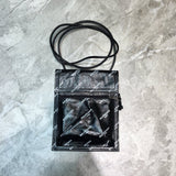 Statement Vegan Leather Handbag - Smooth Faux-Leather Exterior | Women's Designer-Inspired Purse #204 - front view (image 1) of designer-inspired handbag