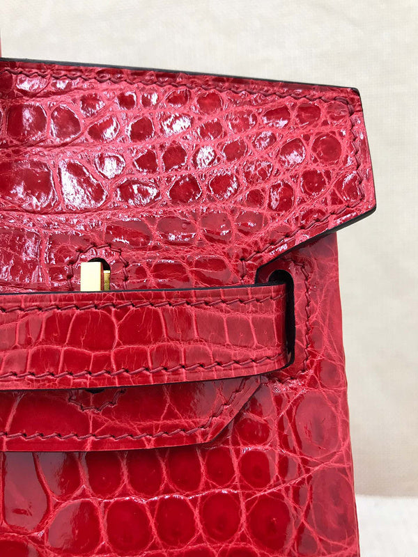 Close-up detail of understated bag design